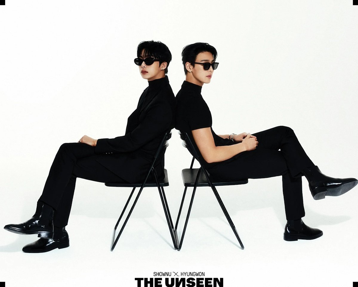 MONSTA X' Shownu & Hyungwon are chic in black in latest