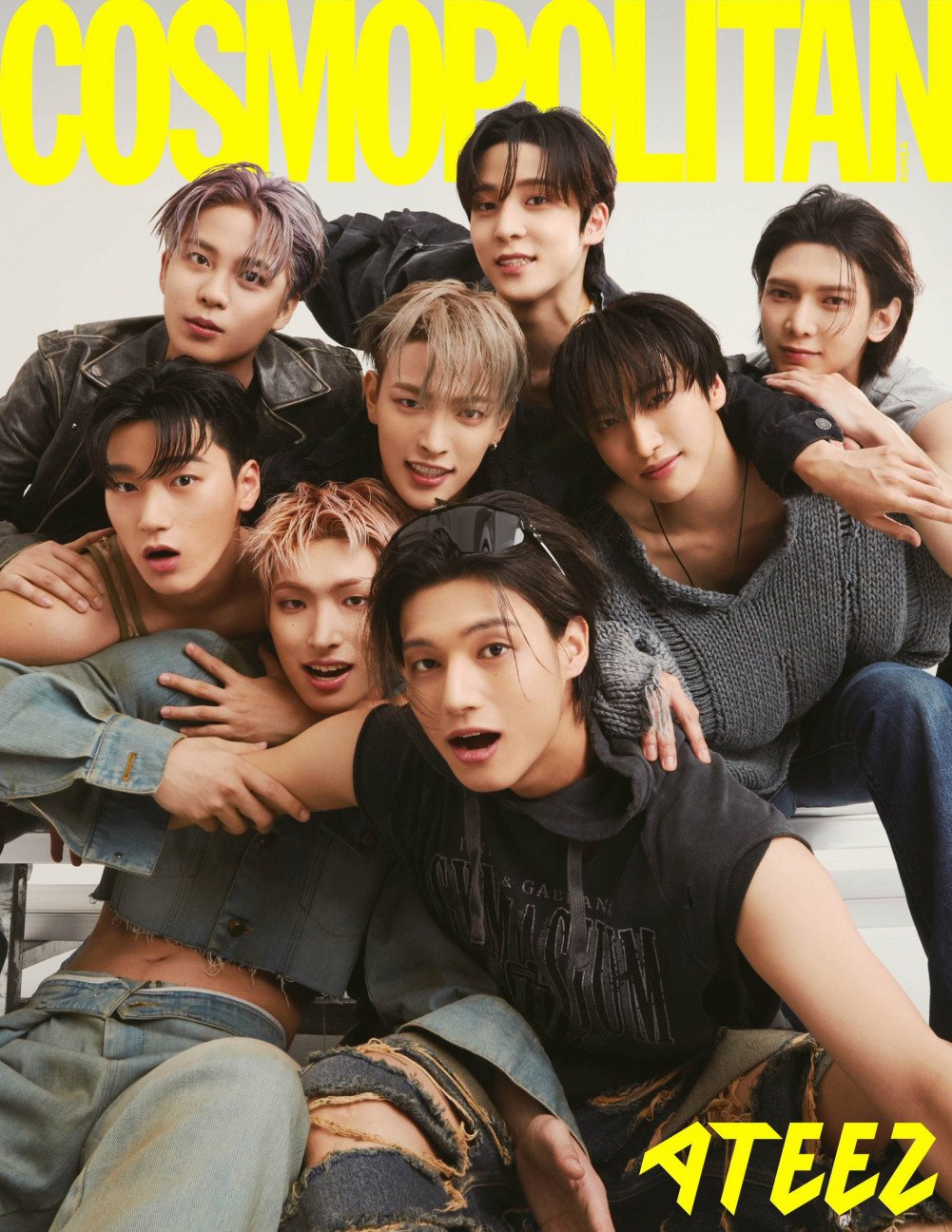 ATEEZ воспламеняют сердца: участники сияют на обложке Cosmopolitan Korea