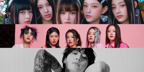 aespa, Jungkook, I-DLE, IVE, LE SSERAFIM, NewJeans, Parc Jae Jung