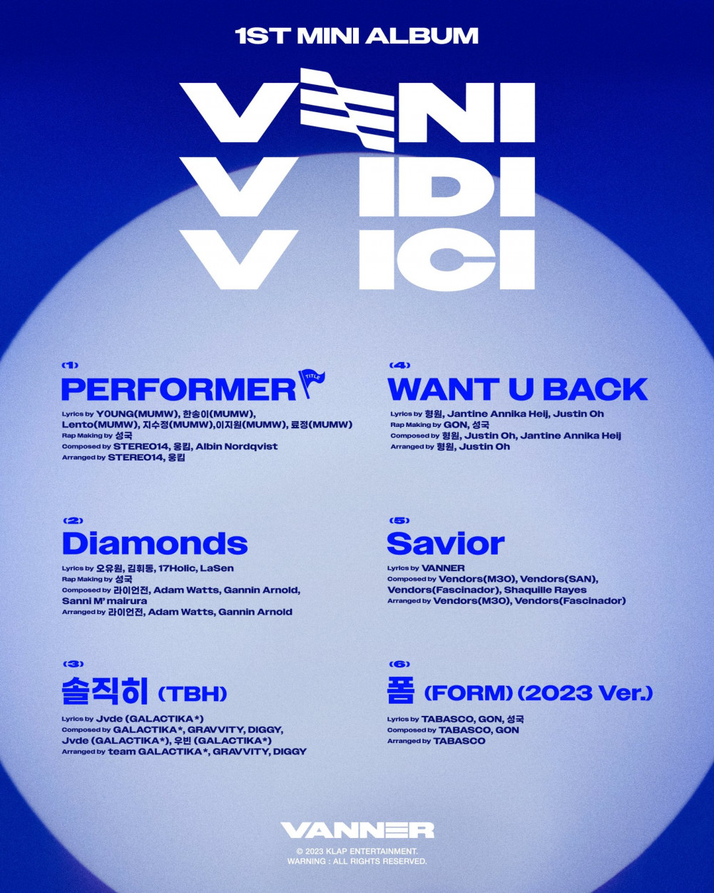 veni vidi vici (6) Discography