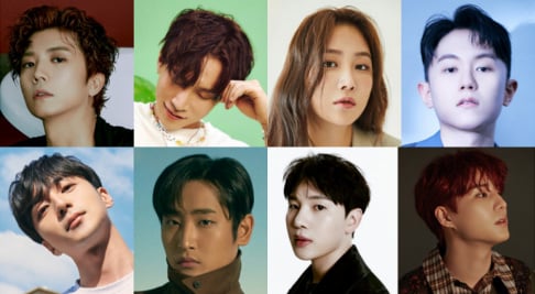 Eunkwang, Young K, Giriboy, Melomance, Parc Jae Jung, Roy Kim, Soyu, Wooyoung