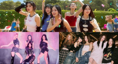 BLACKPINK, LE SSERAFIM, NewJeans