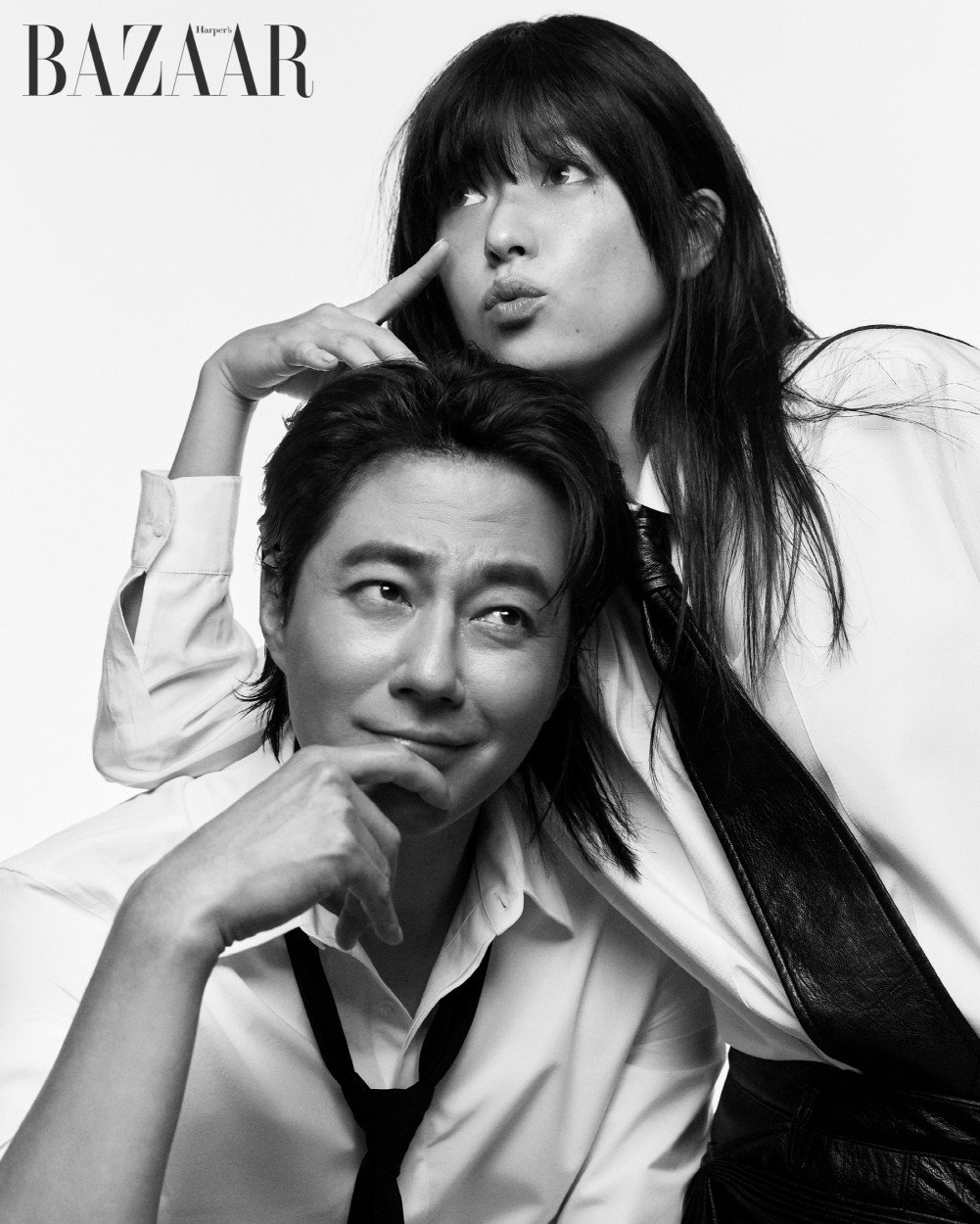 Чо Ин Сон и Хан Хё Джу в парной фотосессии для "Harper's Bazaar"