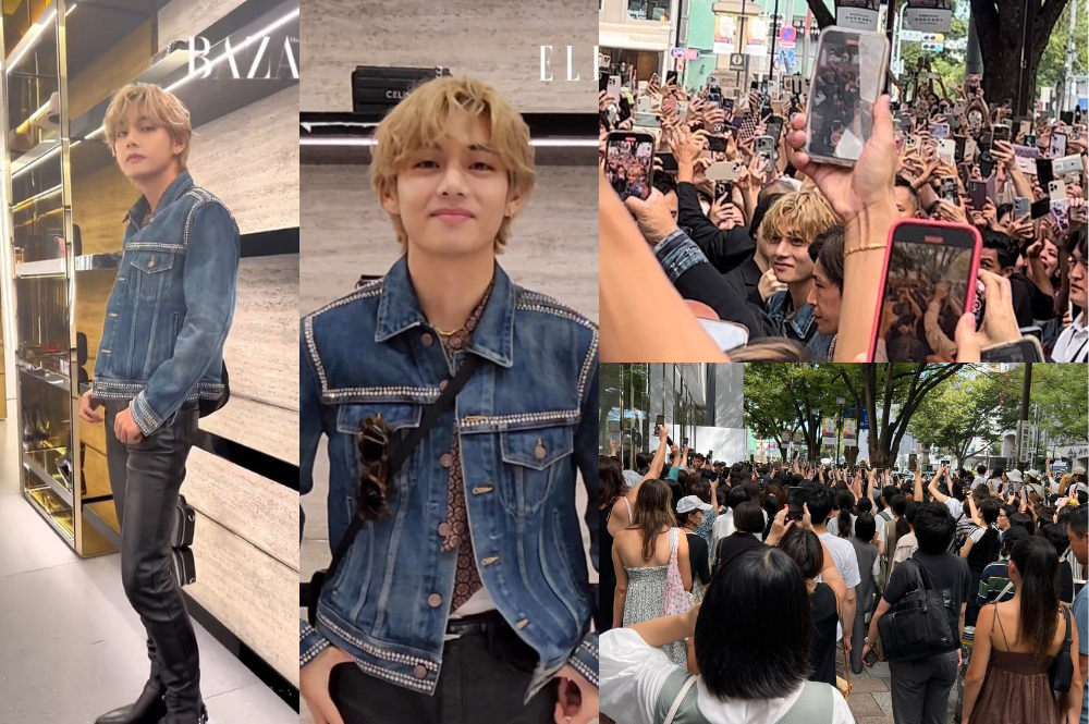 BTS's V (Kim Taehyung) tops trends worldwide as he attends CELINE's Pop-Up  Store in Seoul as his first official activity as Global Ambassador