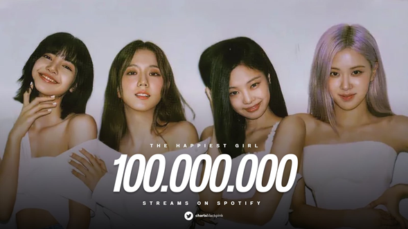 «The Happiest Girl» стала 29-й песней BLACKPINK, превысившей 100 млн стримов на Spotify