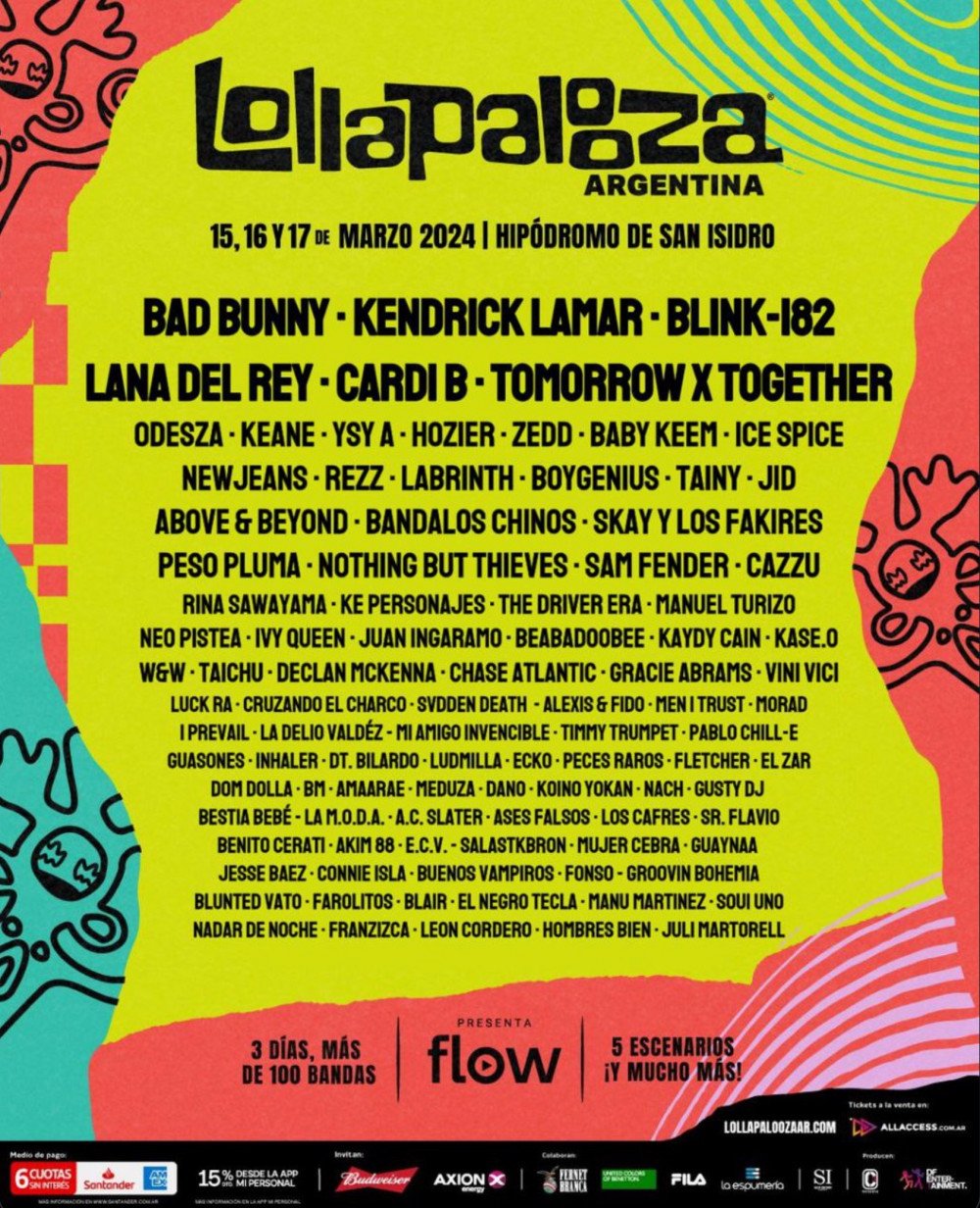 Lollapalooza Argentina - Festival Lineup, Dates and Location