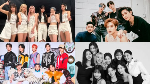 Big Bang, BTOB, Dreamcatcher, EVERGLOW, INFINITE, NCT, NU