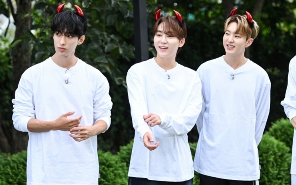 SBS 'Running Man' releases still-cut photos of the upcoming episode with Seventeen's DK, Seungkwan, and Hoshi | allkpop