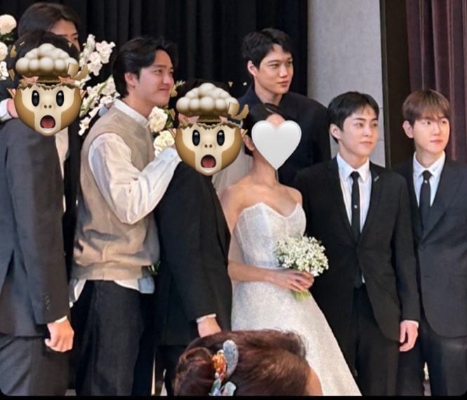 Все участники EXO посетили свадебную церемонию Чена