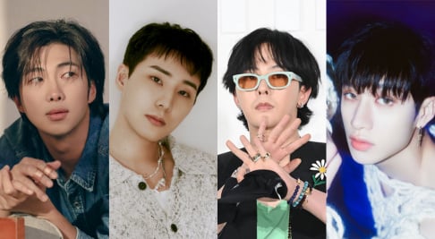 Hongjoong, Bang Yong Guk, G-Dragon, Zico, Ilhoon, Minhyuk, BTS, J-Hope, SUGA, RM (Rap Monster), Yonghwa, DAY6, Young K, Wonpil, (Jay B) JB, Junhyung, Bobby, B.I, Moon Byul, MONSTA X, Jooheon, I.M, Woozi, Stray Kids, Bang Chan, Changbin, Han, Song Min Ho (Mino), Jun.K, Junho