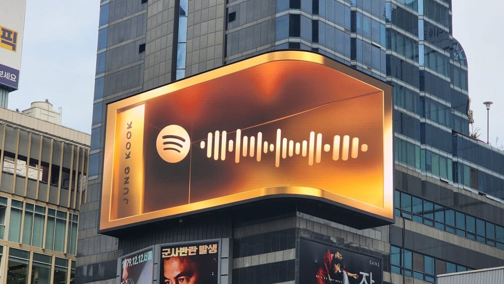 Worldwide Celebration: Spotify Showcases 'GOLDEN' Billboards around the  globe for Jungkook's Solo Debut Album