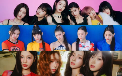 aespa, BLACKPINK, (G)I-DLE, ITZY, IVE, LE SSERAFIM, NewJeans, NMIXX, STAYC, TWICE