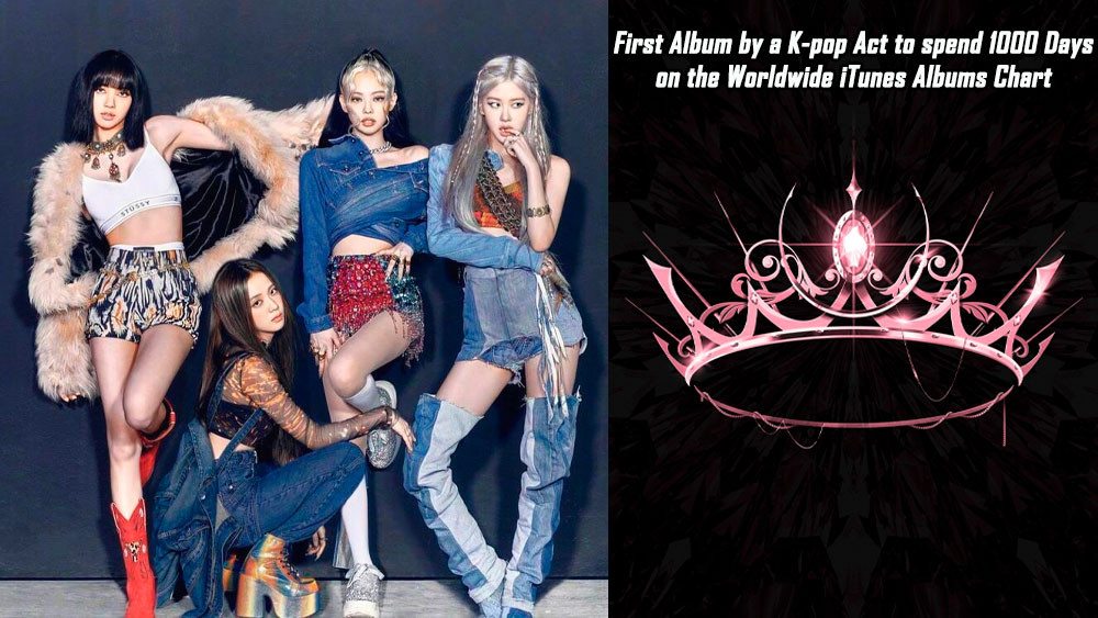 Альбом BLACKPINK «THE ALBUM» стал первым К-поп альбомом, который продержался 1000 дней в Worldwide iTunes Albums