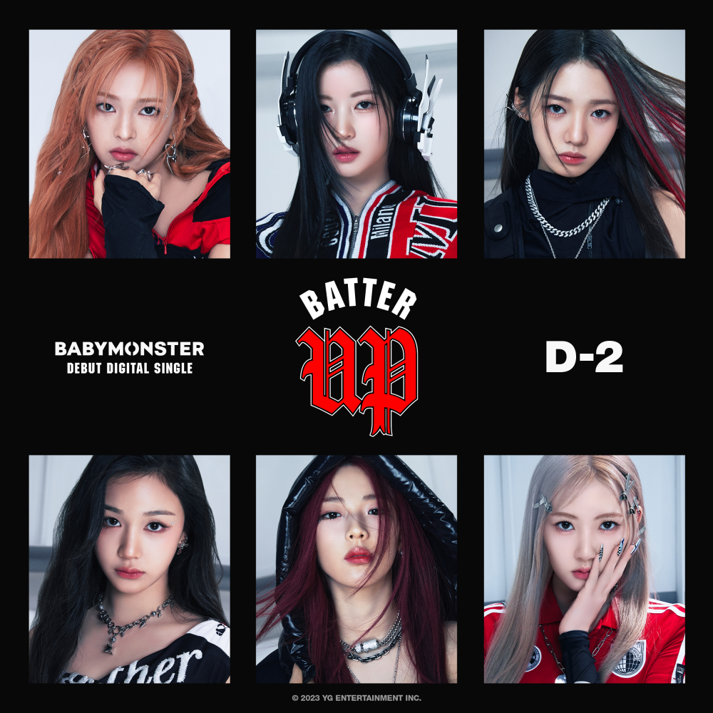 BABYMONSTER releases 'D-2' posters for their debut single 'Batter Up ...