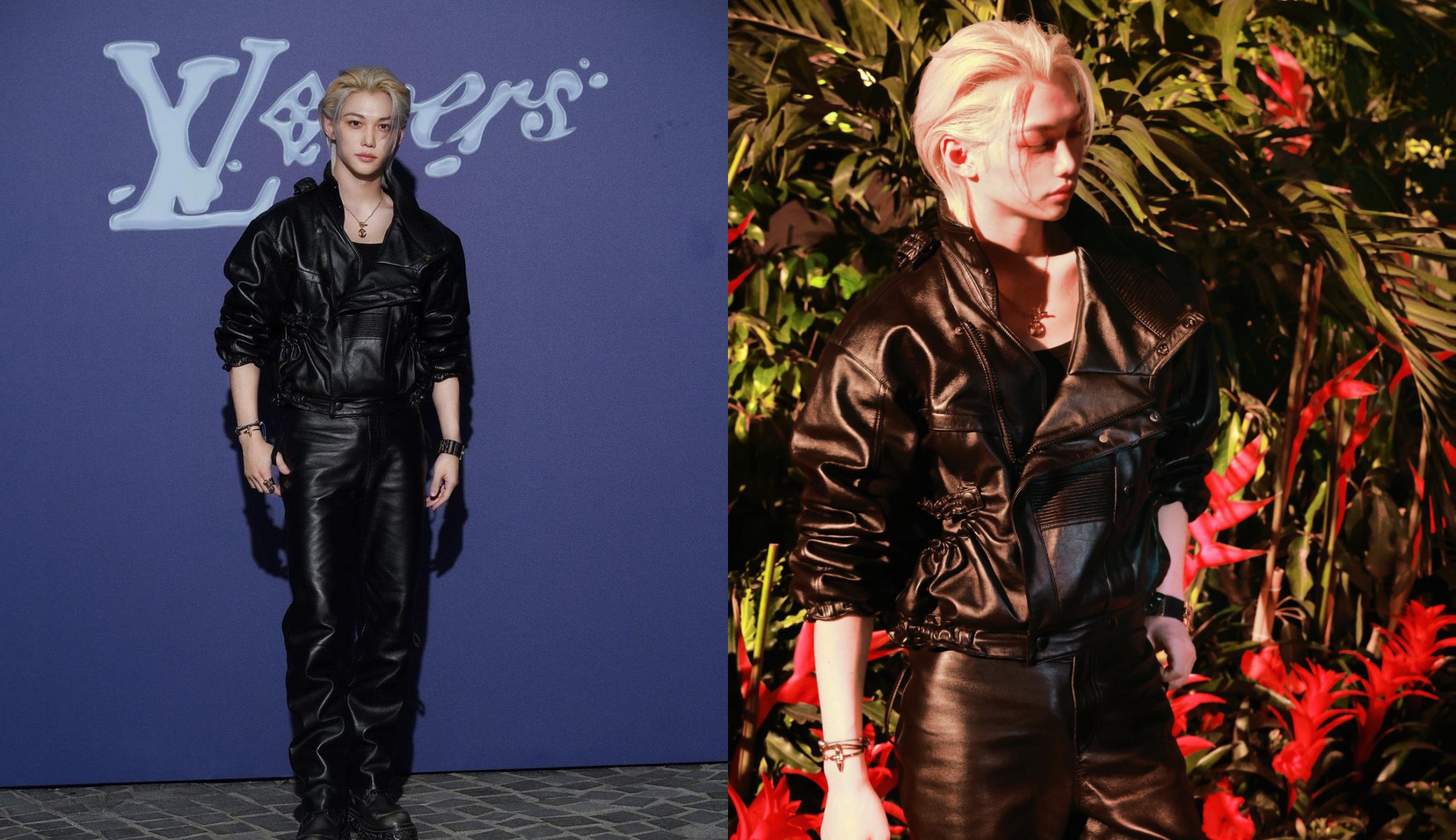 Felix de Stray Kids a l’air éthéré au défilé Louis Vuitton pré-automne 2024 de Pharrell à Hong Kong