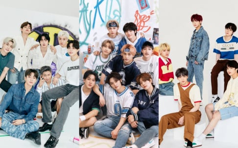 ASTRO, BTS, CRAVITY, ENHYPEN, Seventeen, SHINee, Stray Kids, The Boyz, TREASURE, TXT