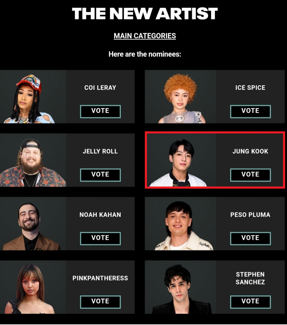 Чонгук из BTS, Stray Kids и TXT номинированы на премию People's Choice Awards 3