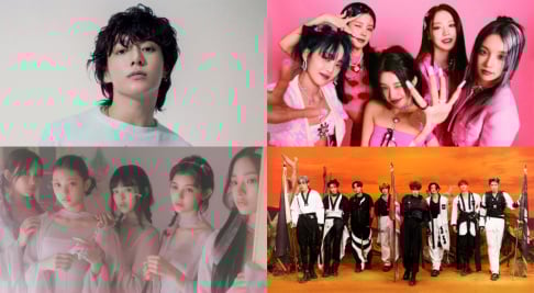 ATEEZ, Jisoo, BOYNEXTDOOR, BTS, V, Jungkook, J-Hope, FIFTY FIFTY, (G)I-DLE, NCT Dream, NewJeans, RIIZE, Seventeen, Stray Kids, Xikers, ZEROBASEONE