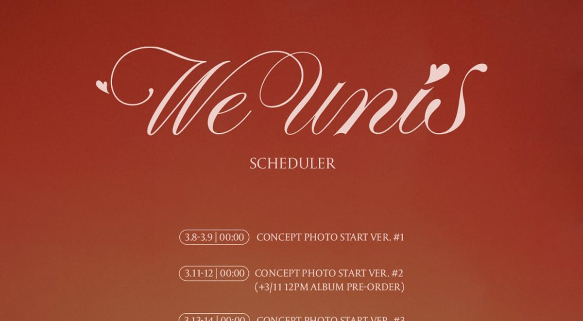 UNIS drop a debut scheduler for their 1st mini album 'We UNIS' | allkpop
