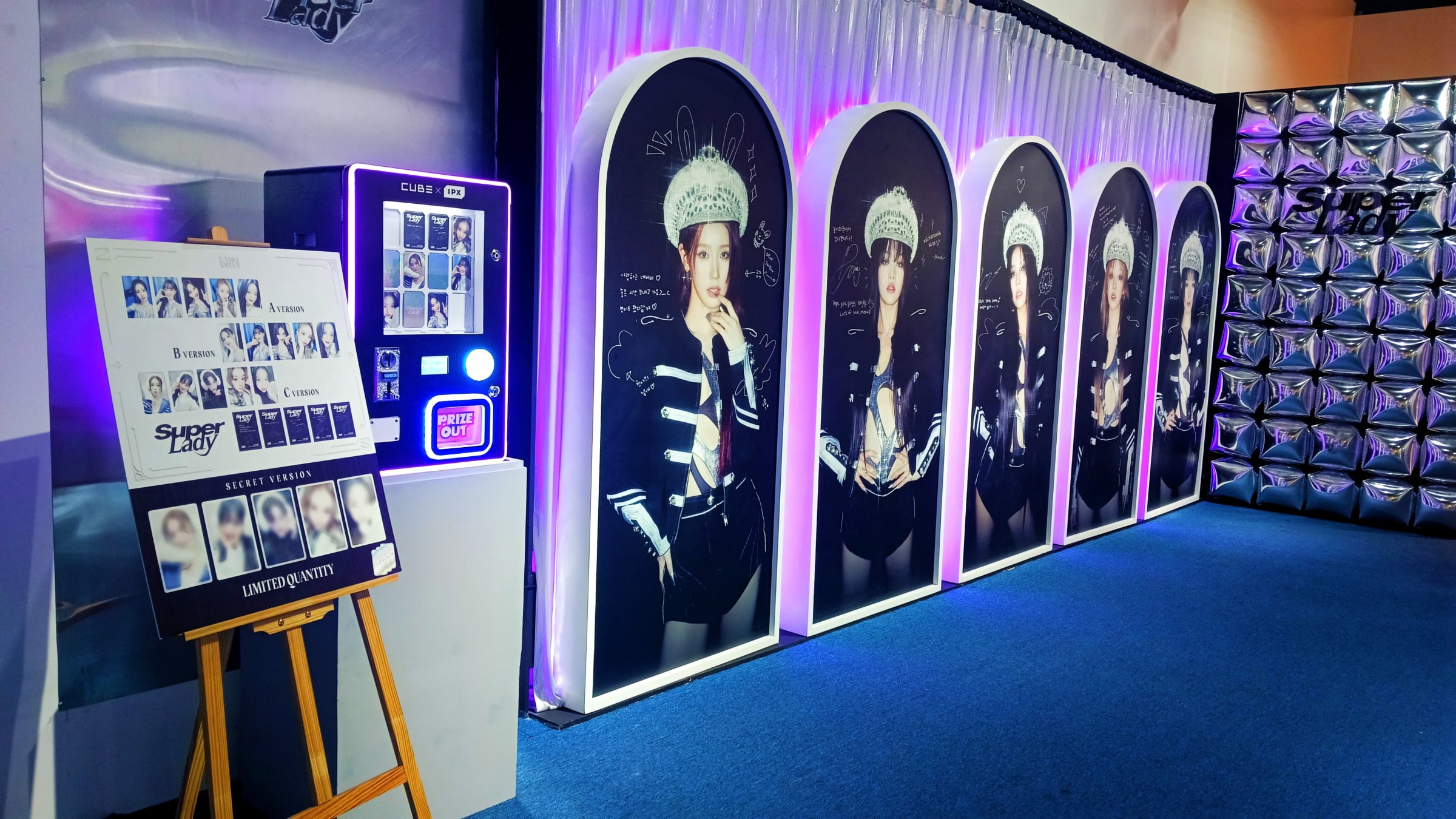 (G)IDLE launch 'Super Lady' popup store in Manila allkpop