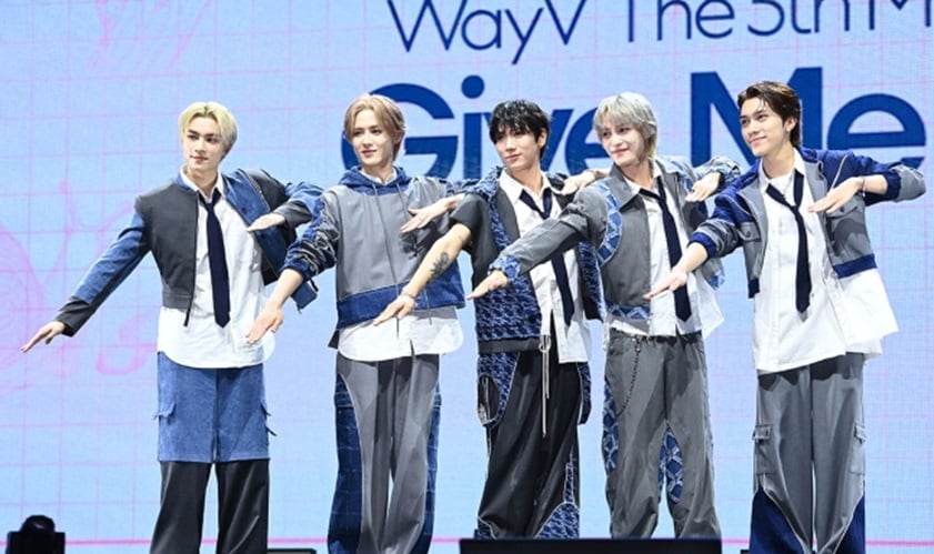 WayV holds a showcase event for their fifth mini album ‘Give Me That