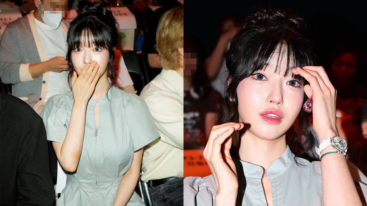 Streamer Juice Seyeon menghadiri 2025 S/S Seoul Fashion Week di DDP