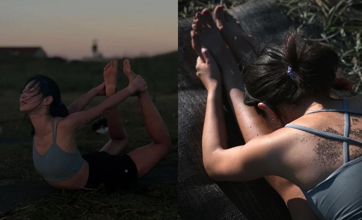 Yuri Girls' Generation menikmati sesi yoga di alam Yuri Girls' Generation menikmati sesi yoga di alam
