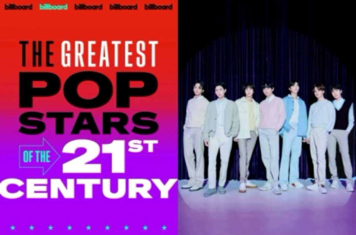 BTS berada di peringkat ke-19 dalam daftar Billboard 'Bintang Pop Terhebat Abad ke-21'