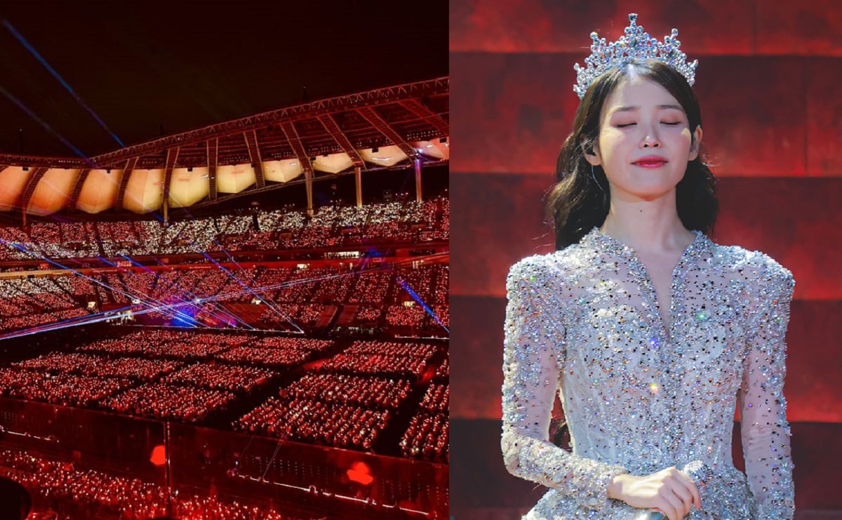IU mengukir sejarah sebagai penyanyi wanita pertama yang menggelar konser solo di stadion terbesar di Korea IU mengukir sejarah sebagai penyanyi wanita pertama yang menggelar konser solo di stadion terbesar di Korea