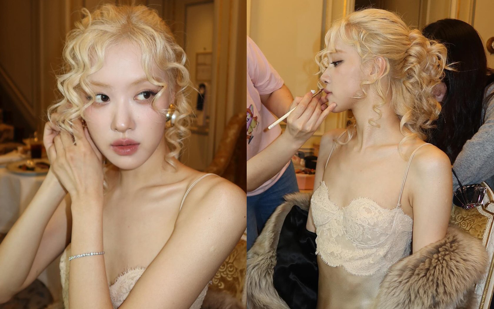 Rosé BLACKPINK tampil memukau dengan tampilan berkelas dengan rambut keemasan