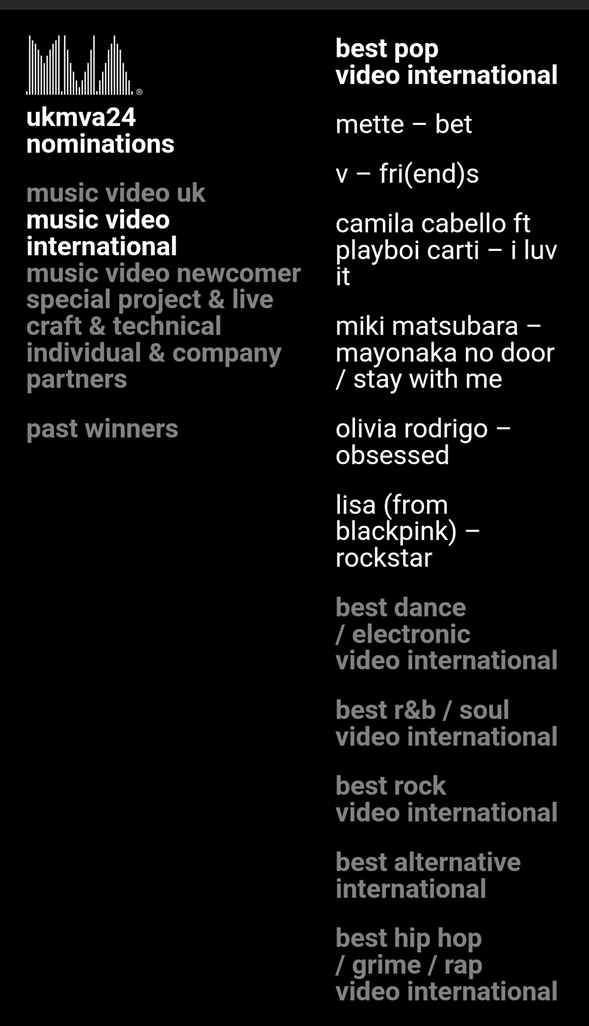 MV "ROCKSTAR" BLACKPINK LISA dinominasikan di '2024 UK Music Video Awards' & 'Philippines MYX Music Awards' 4 1727801819 imagen