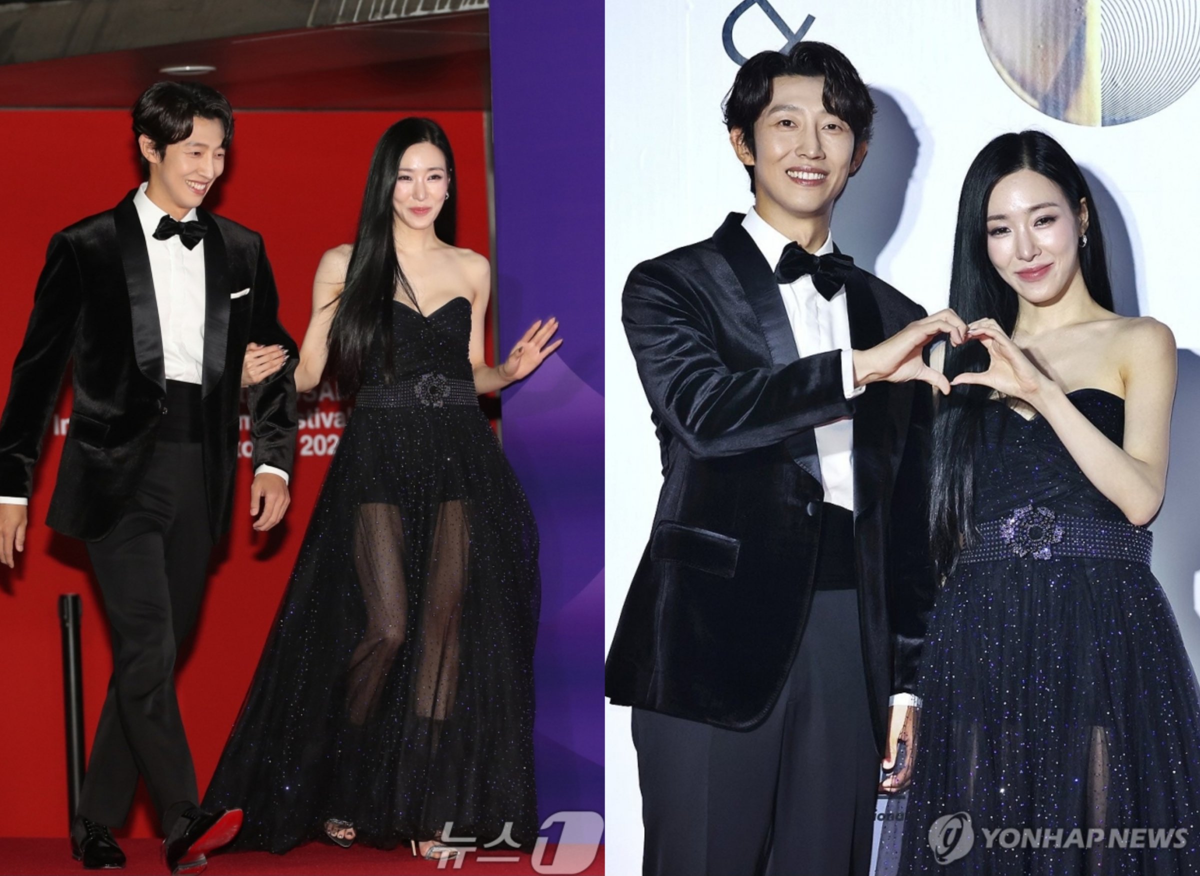 Tiffany dan Kang Ki Young tampil memukau di karpet merah sebagai co-host '2024 Asia Contents Award & Global OTT Awards' di Busan