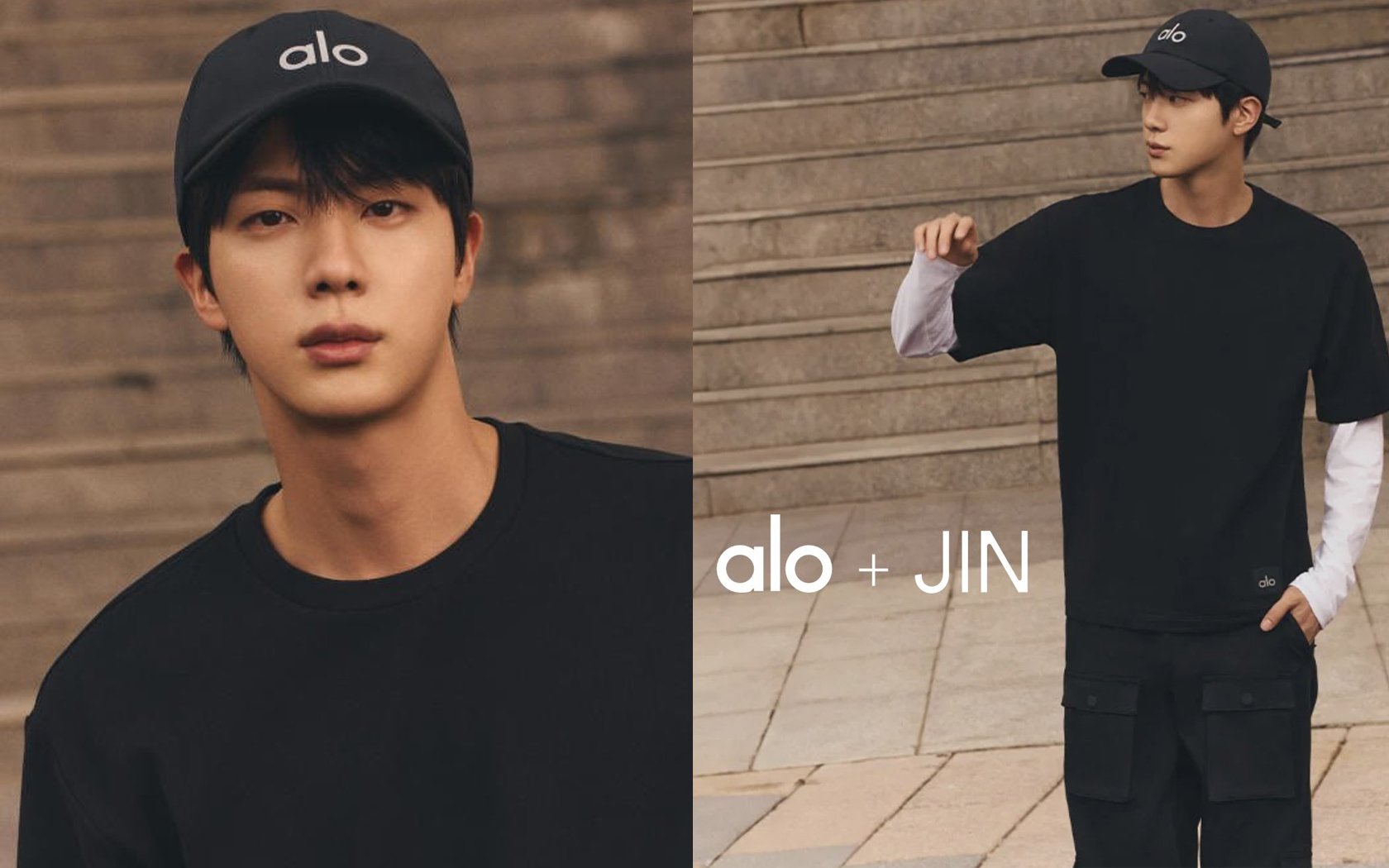 Jin BTS secara resmi diumumkan sebagai duta global baru Alo Yoga