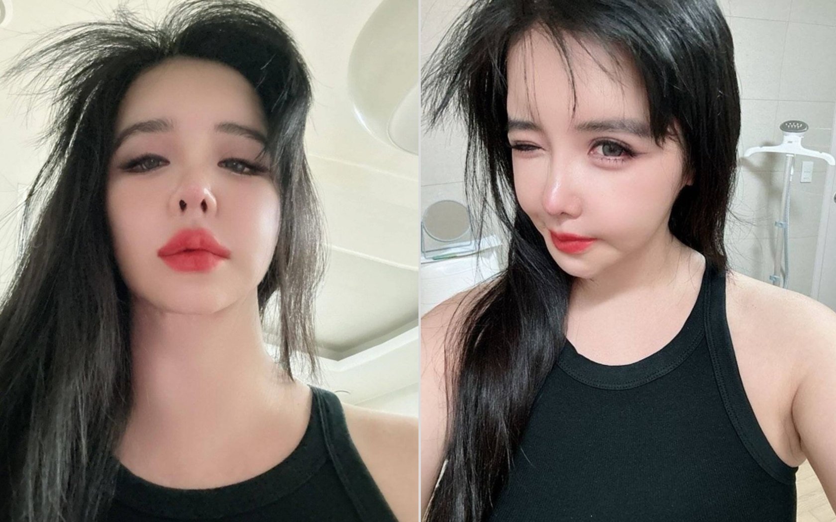 Park Bom 2NE1 menunjukkan wajahnya yang lebih ramping di update media sosial baru Park Bom 2NE1 menunjukkan wajahnya yang lebih ramping di update media sosial baru