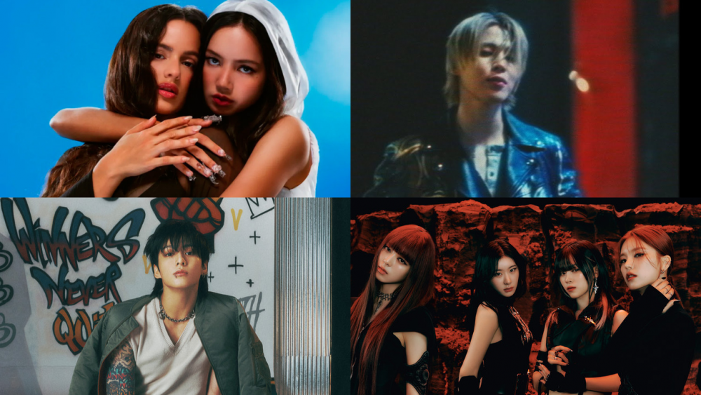 Lisa and Rosalía, Jimin, Jung Kook and ITZY