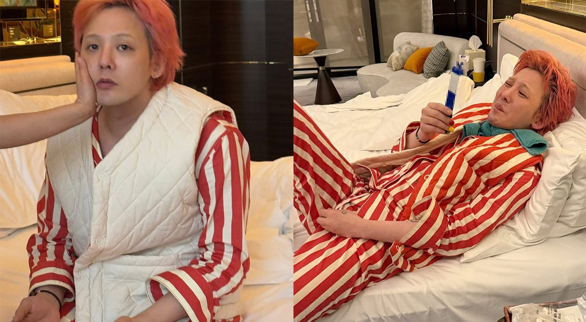 G-Dragon terlihat sedang mengatasi flu G-Dragon terlihat sedang mengatasi flu