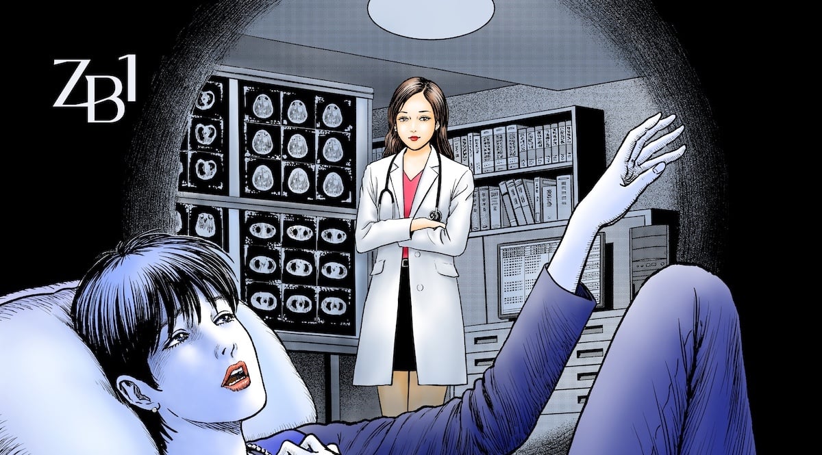 ZEROBASEONE mengungkap sampul digital untuk 'Doctor! Dokter!' diilustrasikan oleh Junji Ito