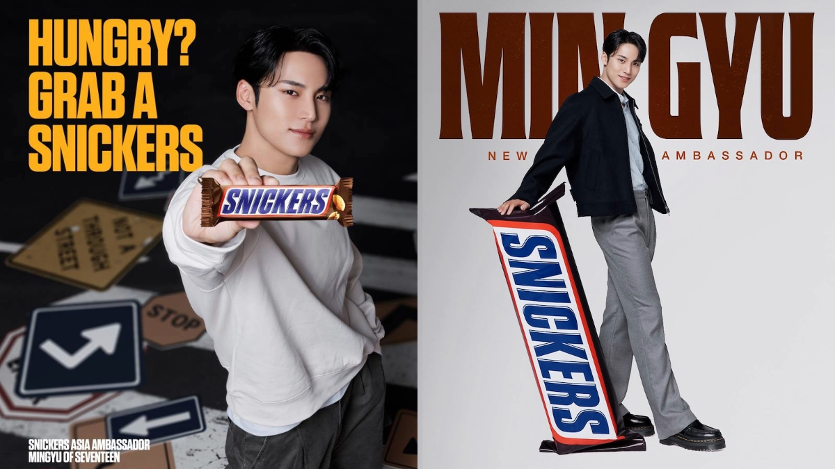 Mingyu Seventeen menjadi orang Korea pertama yang terpilih sebagai model untuk 'Snickers Asia'
