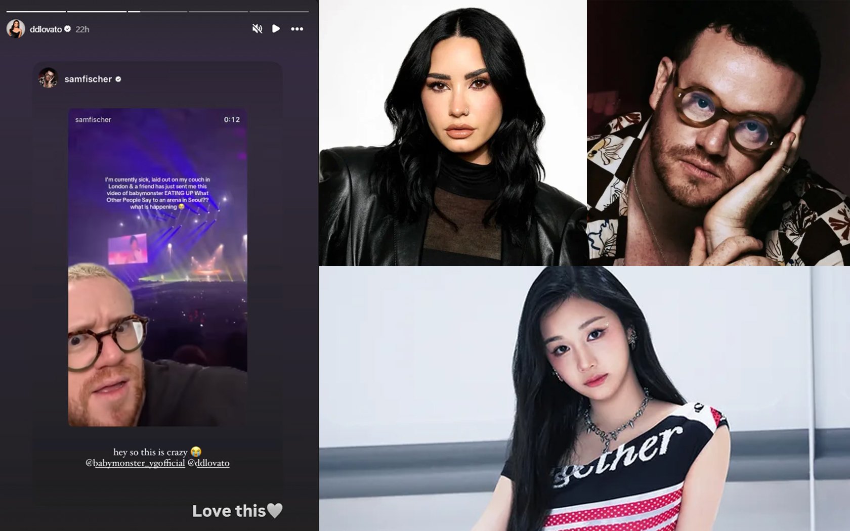 Sam Fischer dan Demi Lovato memuji Pharita Babymonster atas sampulnya yang mengesankan tentang “apa yang dikatakan orang lain” Sam Fischer dan Demi Lovato memuji Pharita Babymonster atas sampulnya yang mengesankan tentang “apa yang dikatakan orang lain”