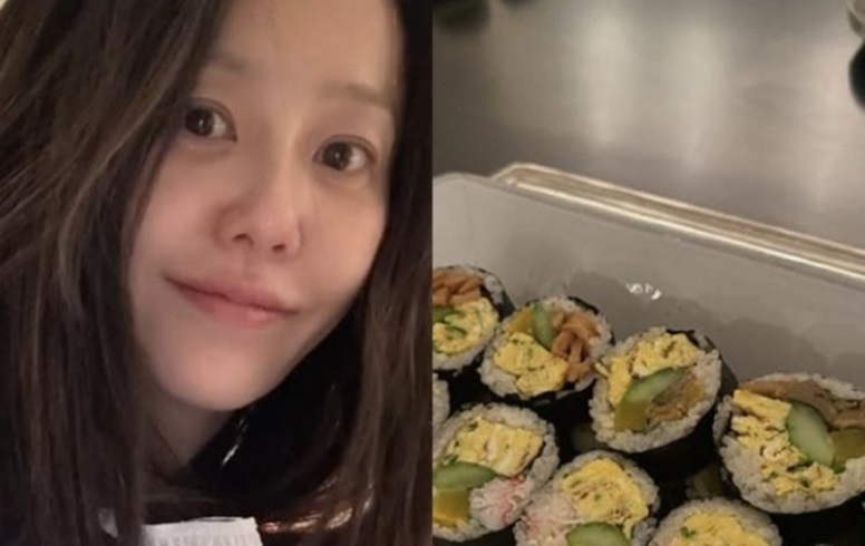 Go Hyun Jung berbagi kimbap buatan sendiri dan selfie selama istirahatnya Go Hyun Jung berbagi kimbap buatan sendiri dan selfie selama istirahatnya