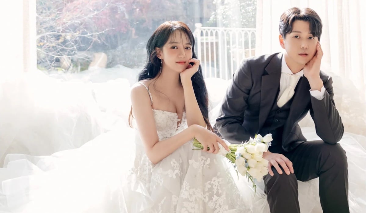 Aktris Kang Eun Bi berbagi foto pernikahan yang indah dengan Byun Joon Pil, mitra skandal kencannya dari 17 tahun yang lalu