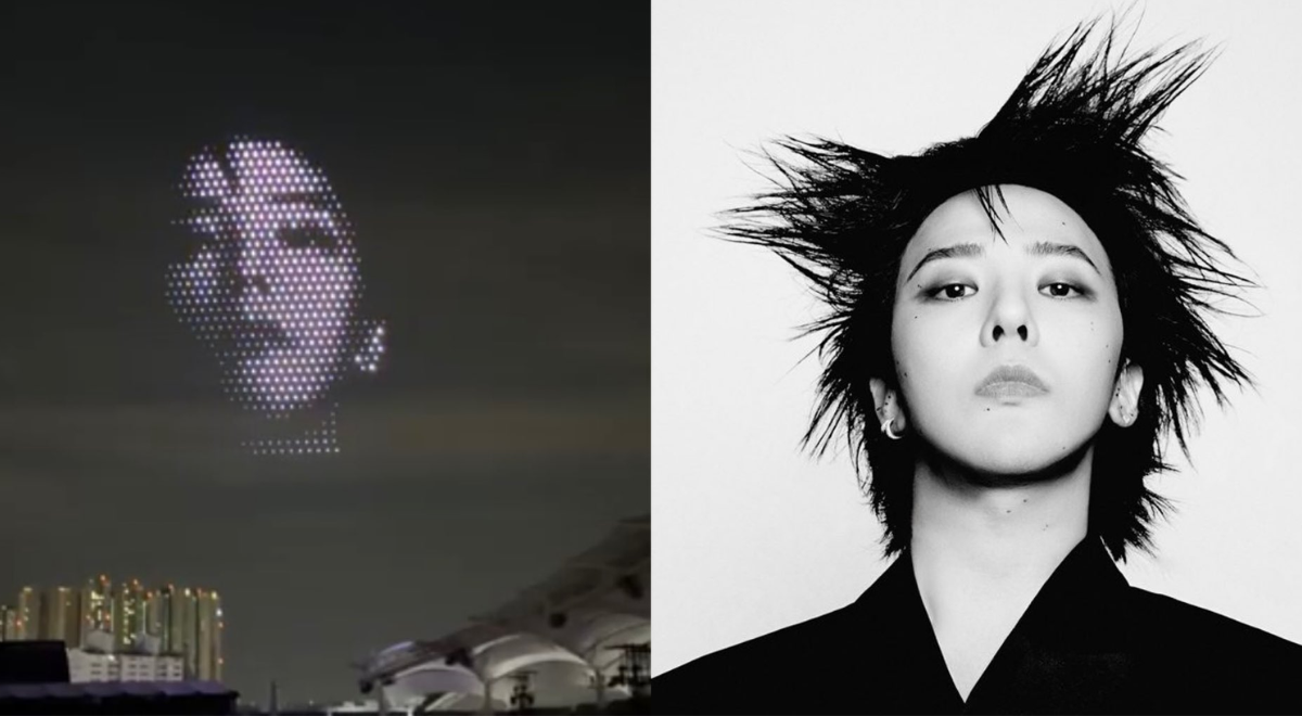 G-Dragon Stuns dengan pertunjukan drone yang menakjubkan di konser comeback
