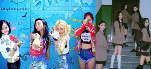 BB GIRLS (Brave Girls), (G)I-DLE, ITZY, IVE, Momoland, NewJeans, Red Velvet, SISTAR, TWICE
