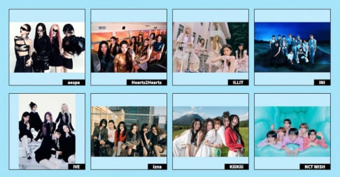 aespa, Hearts2Hearts, ILLIT, INI, IVE, izna, KiiiKiii, NCT WISH, NEXZ, ﻿NiziU, n.SSign, Taemin, The Boyz, TXT
