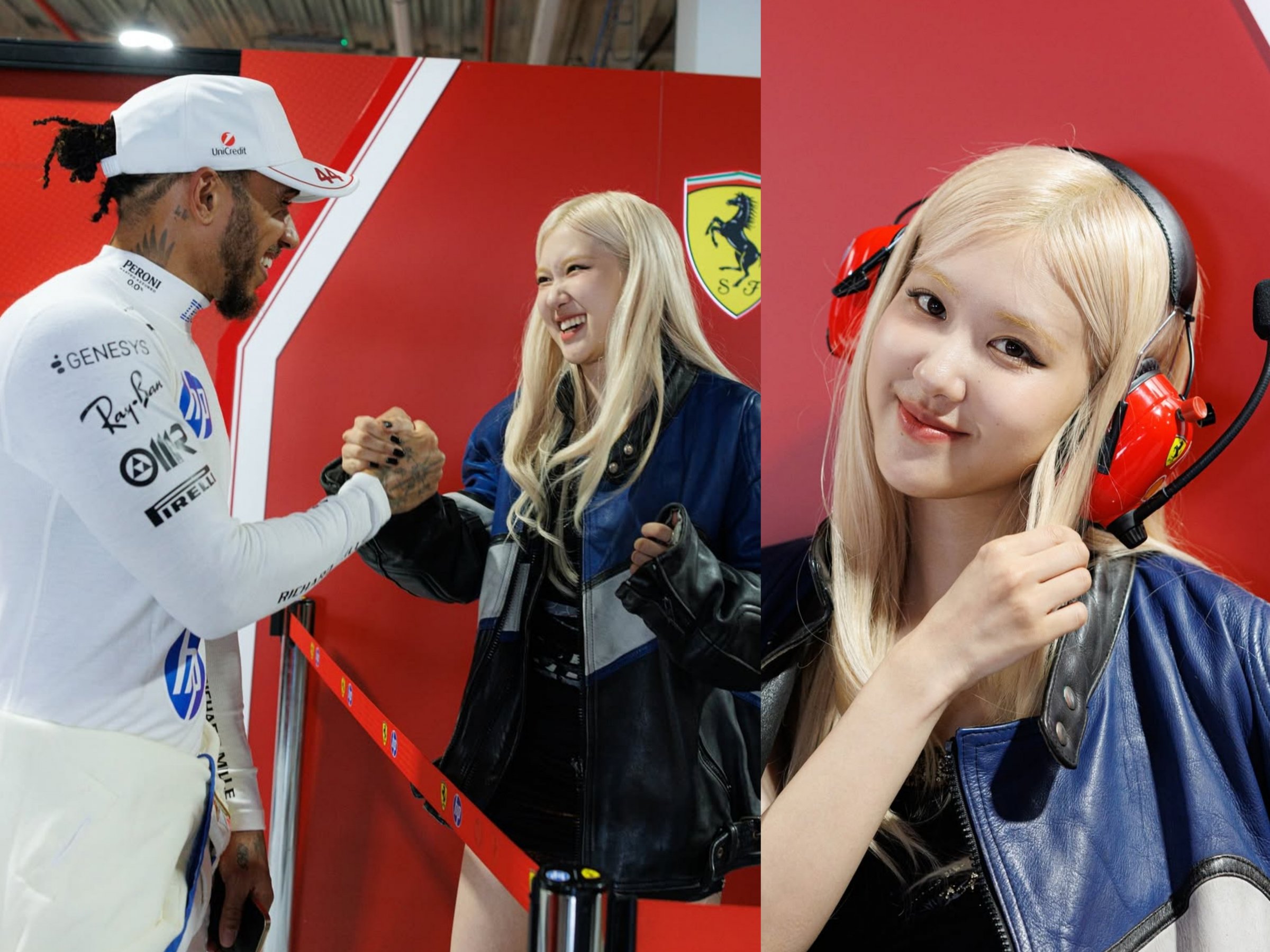 Rosé bersatu kembali dengan Lewis Hamilton saat dia mengibarkan bendera kotak -kotak di ‘F1 Miami Grand Prix’ untuk mempromosikan soundtrack film
