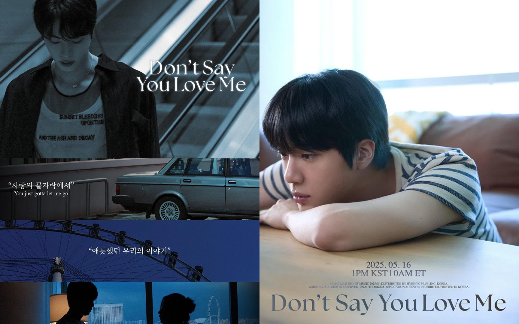BTS’s Jin meluncurkan poster trek judul melankolis untuk “Don’t Say You Love Me” dari ‘Echo’