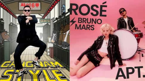Jennie, Rosé, Lisa, Psy