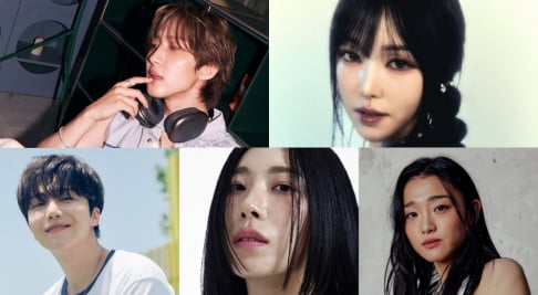Yuju, Pentagon, Hui, Jinho