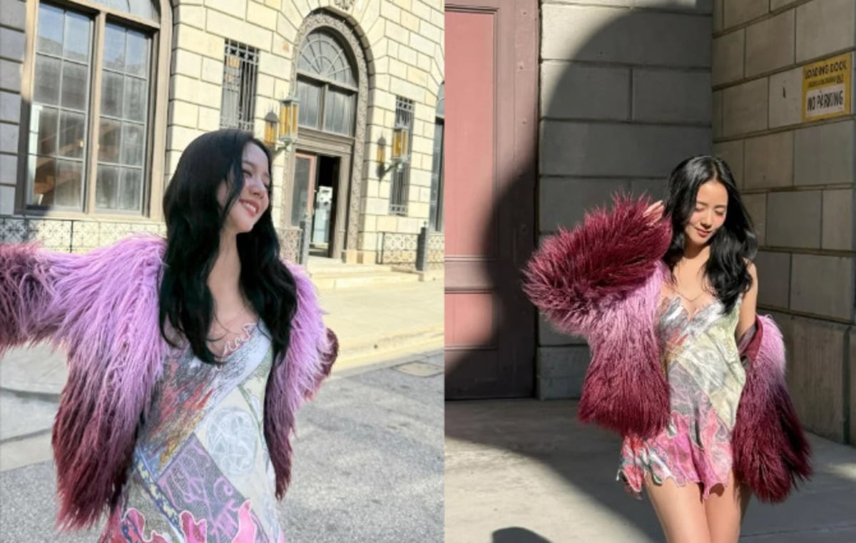 Jisoo of BLACKPINK stuns in fashion photos ahead of their upcoming concert.