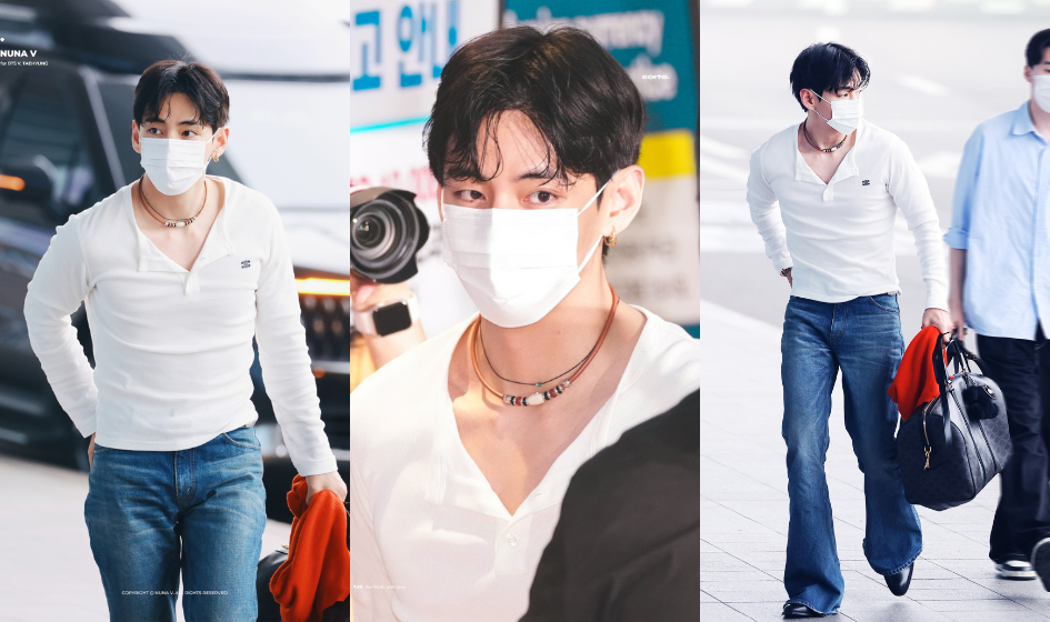 V BTS Tampil Stylish ke Paris untuk CELINE Pasca Wamil